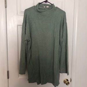 Anthropologie turtleneck tunic sweater